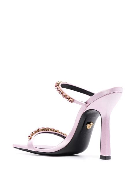 versace square toe heels